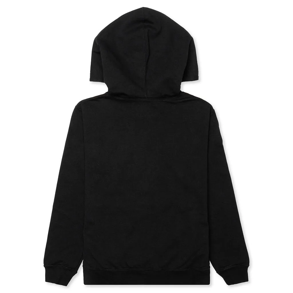 Kid's Micro L/S C-Hooded - Black