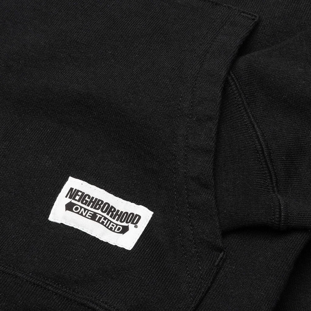 Kid's Micro L/S C-Hooded - Black