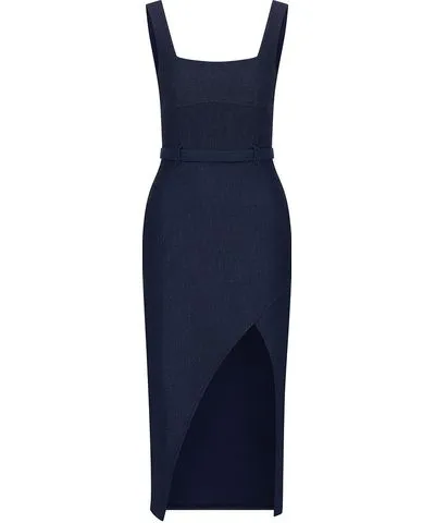 La Loune Women's Blue Anna Midi Dress