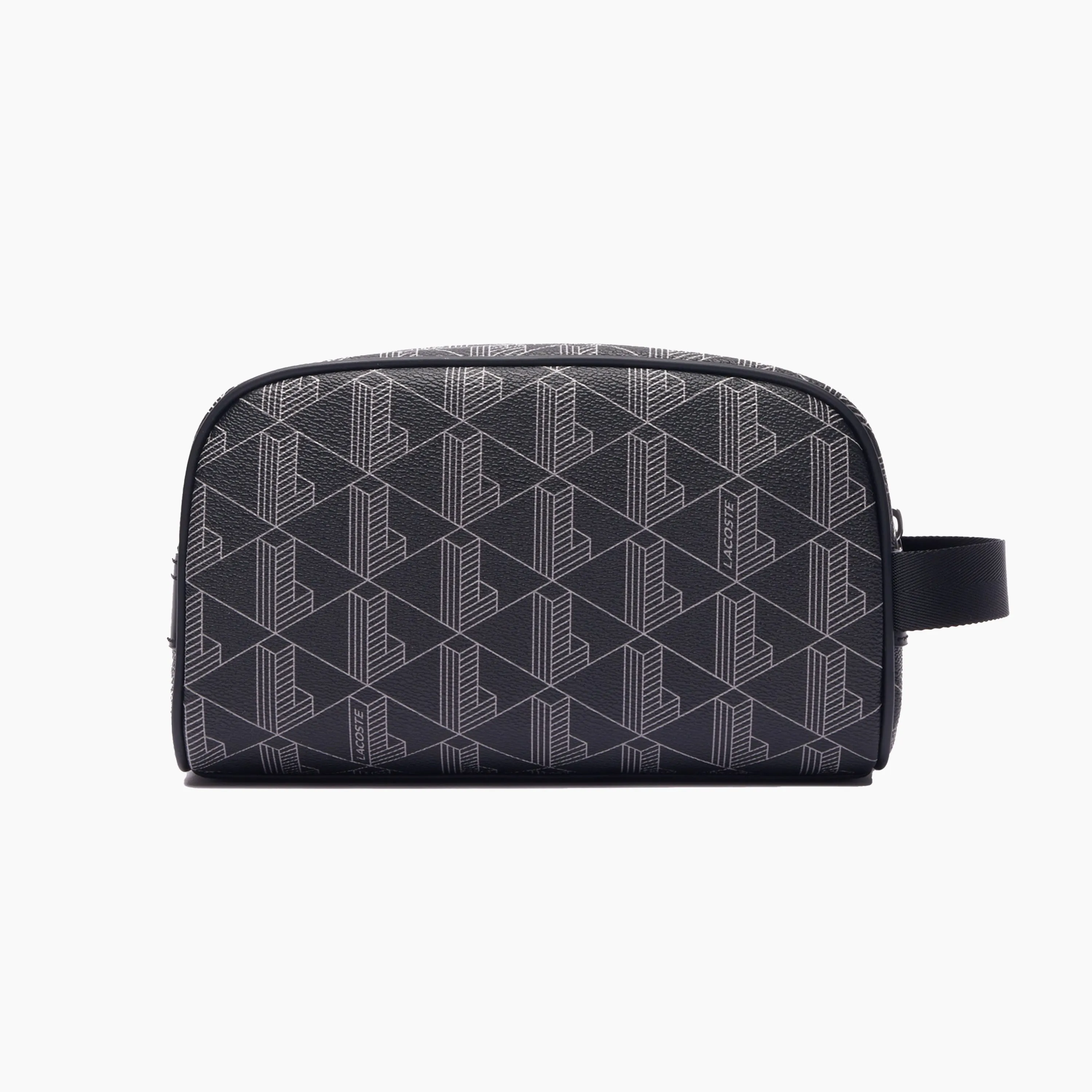 LACOSTE THE BLEND MONOGRAM TOILETRY BAG NOIR - NH4582LX