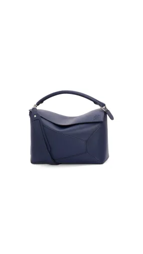 Large Puzzle Bag In Classic Calfskin - Blue