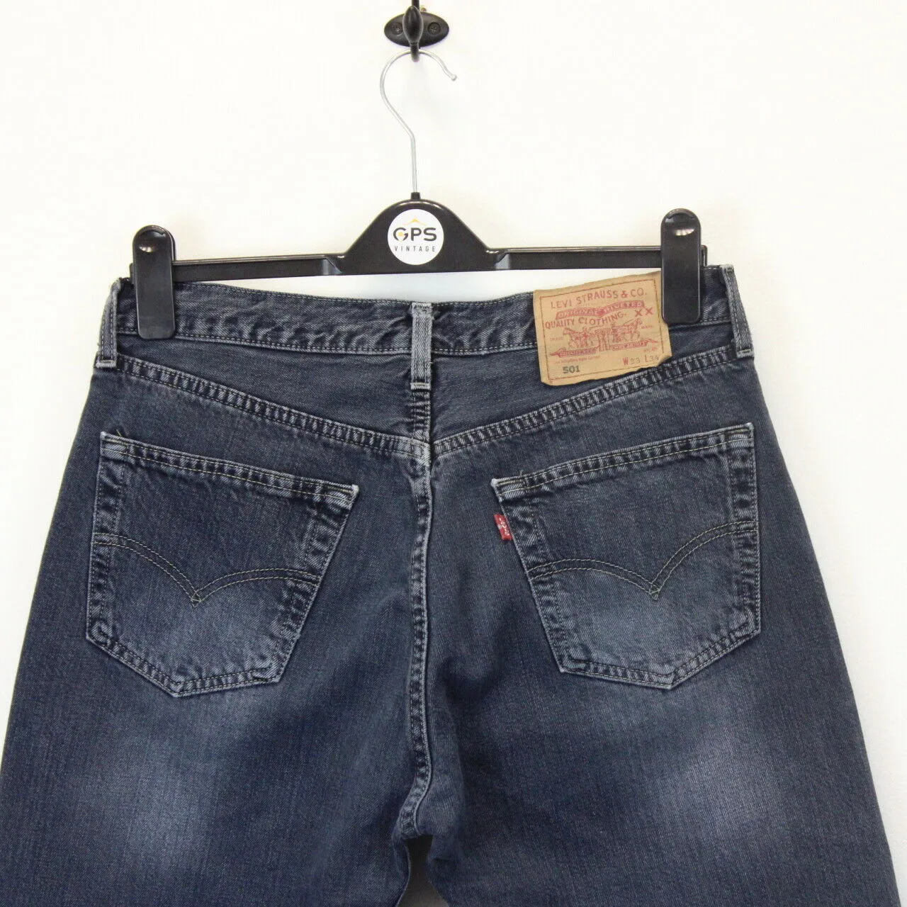 LEVIS 501 Jeans Black Charcoal | W33 L34