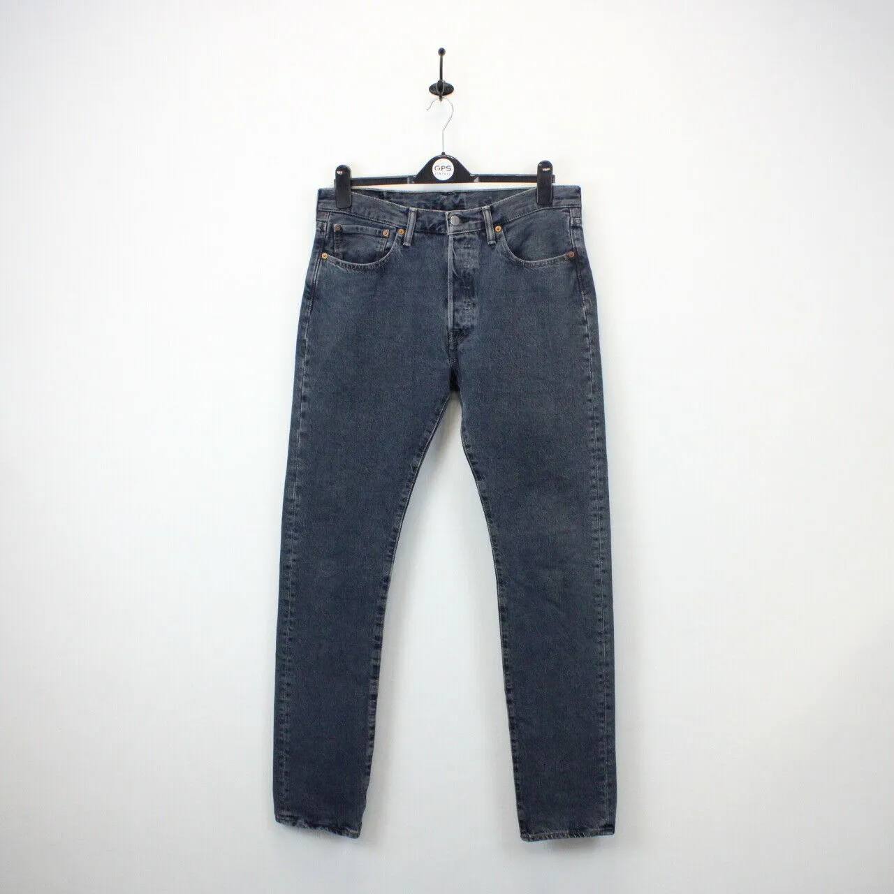 LEVIS 501 Slim Jeans Grey Charcoal | W33 L34