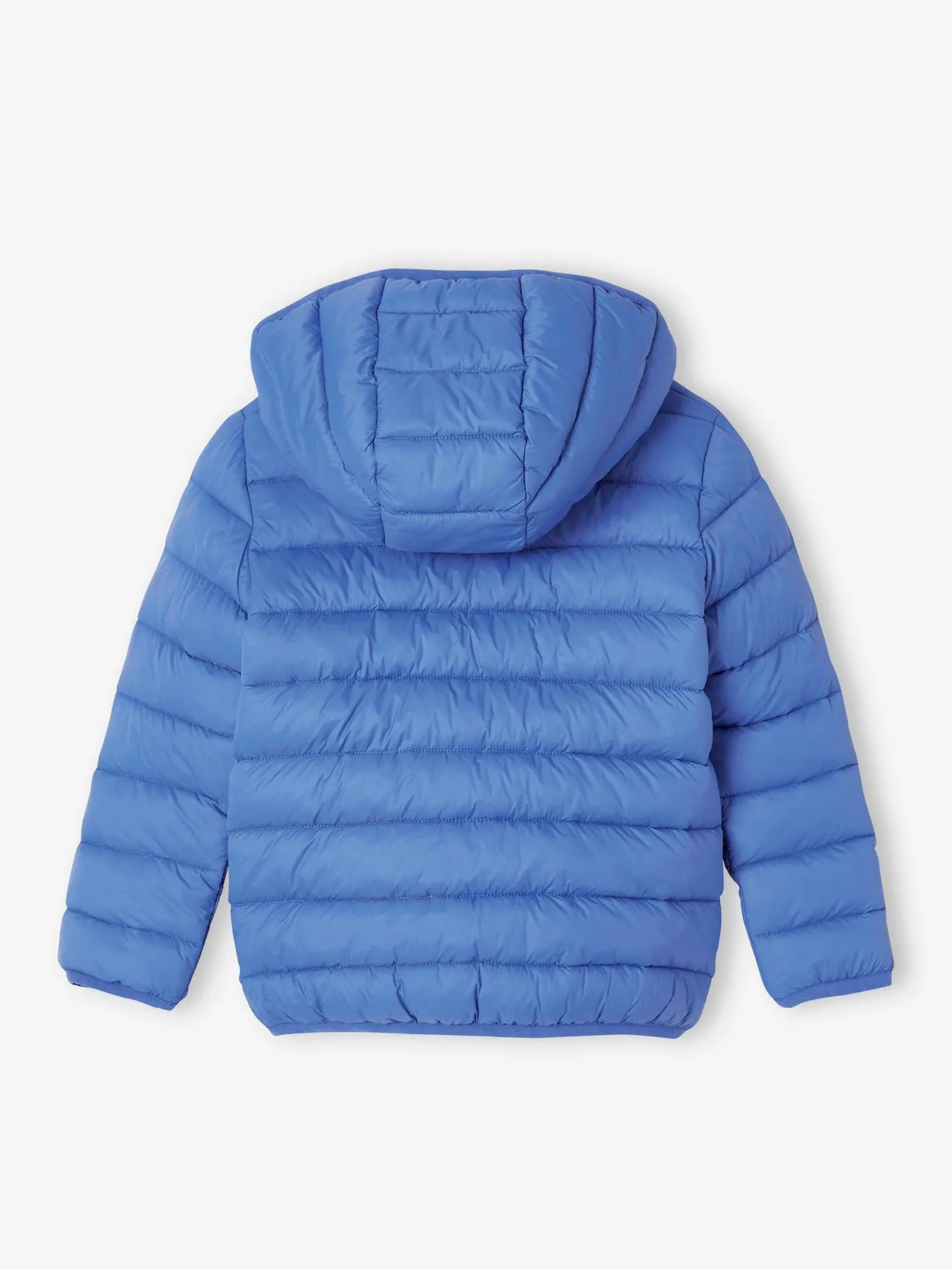 Lightweight Jacket with Recycled Polyester Padding & Hood for Boys - blue