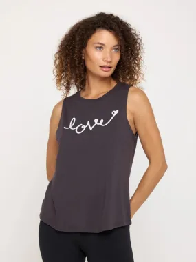 Love Script Jade Muscle Tank