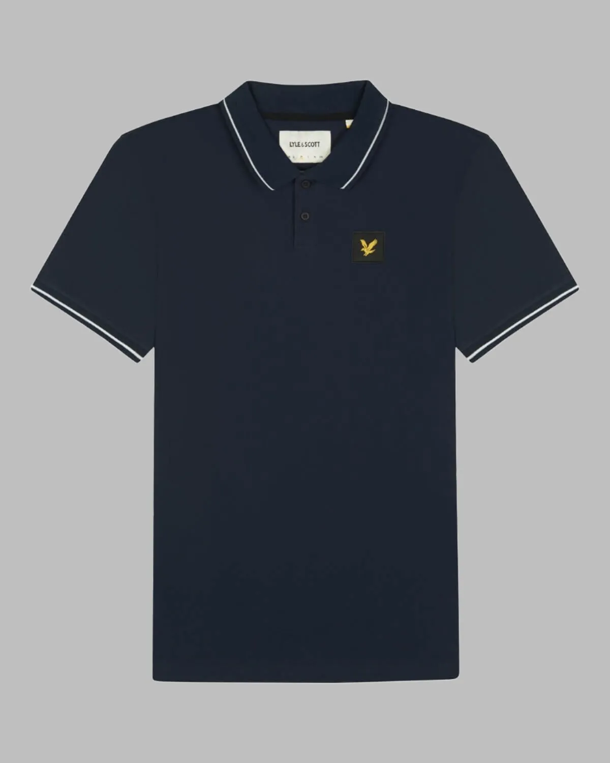 Lyle and Scott CASUALS Tipped Polo Shirt Dark Navy