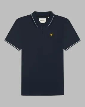 Lyle and Scott CASUALS Tipped Polo Shirt Dark Navy