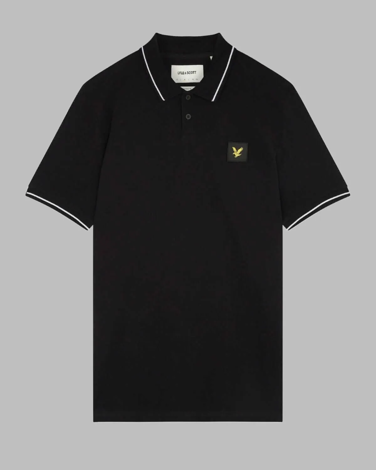 Lyle and Scott CASUALS Tipped Polo Shirt Jet Black