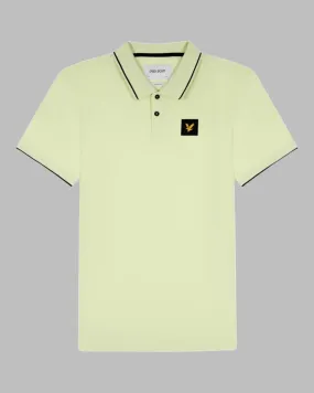 Lyle and Scott CASUALS Tipped Polo Shirt Lucid Green