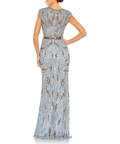 Mac Duggal Womens Embellished Formal Evening Dress