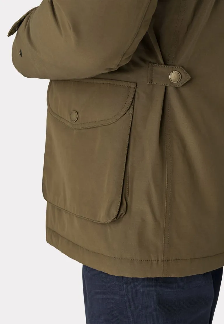 Matthews Olive Half Length Waterproof Coat