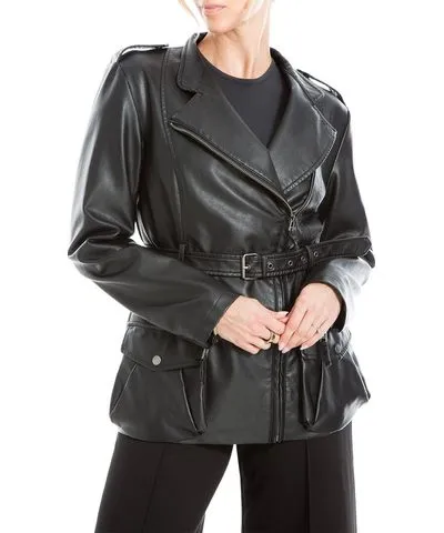 Max Studio Leatherette Jacket