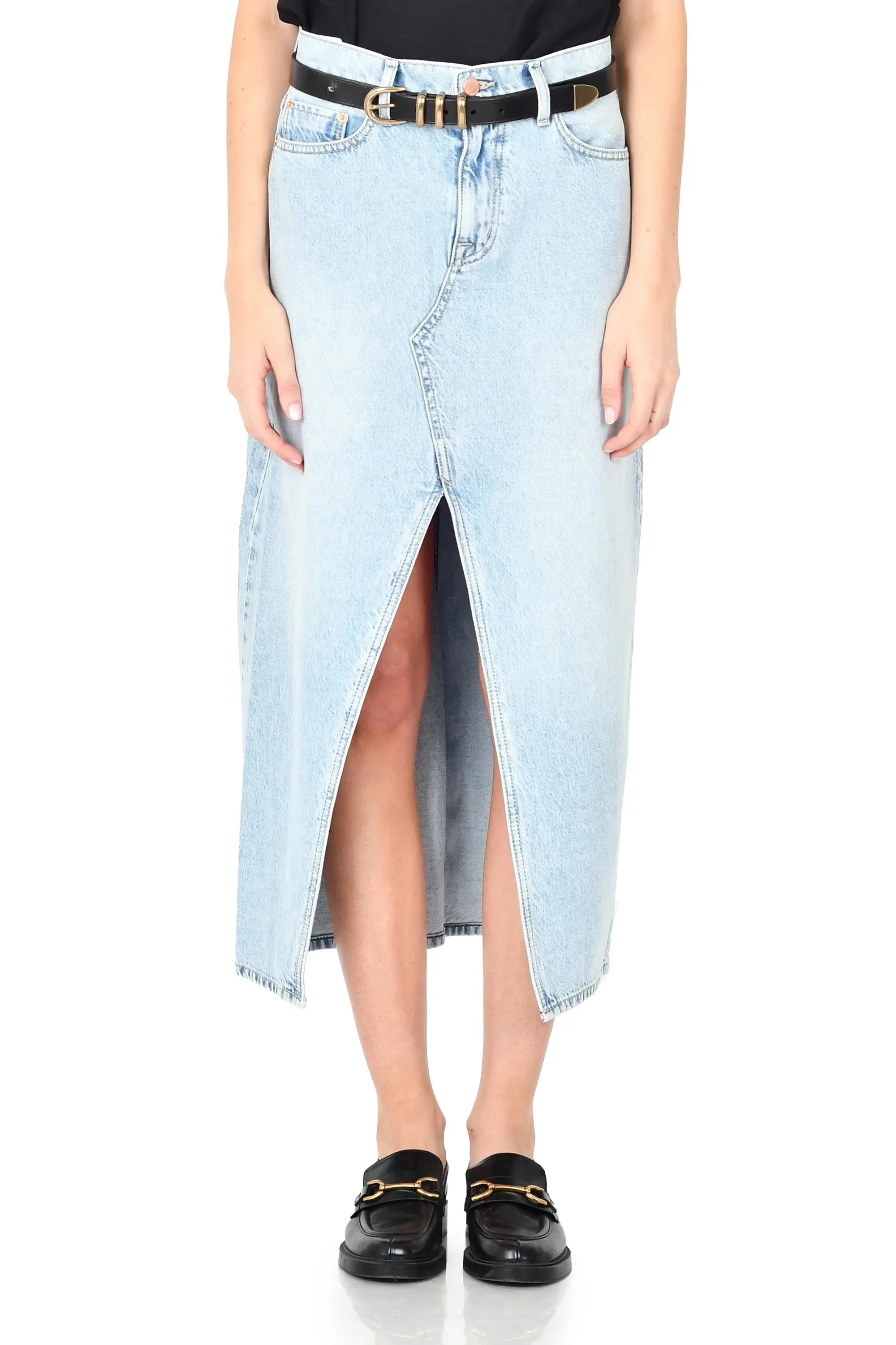 Maxine Denim Maxi Skirt