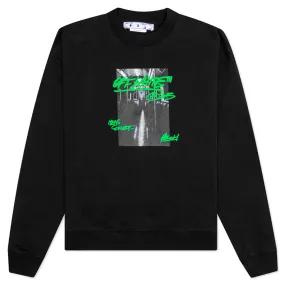 Metro Type Skate Crewneck - Black/Green