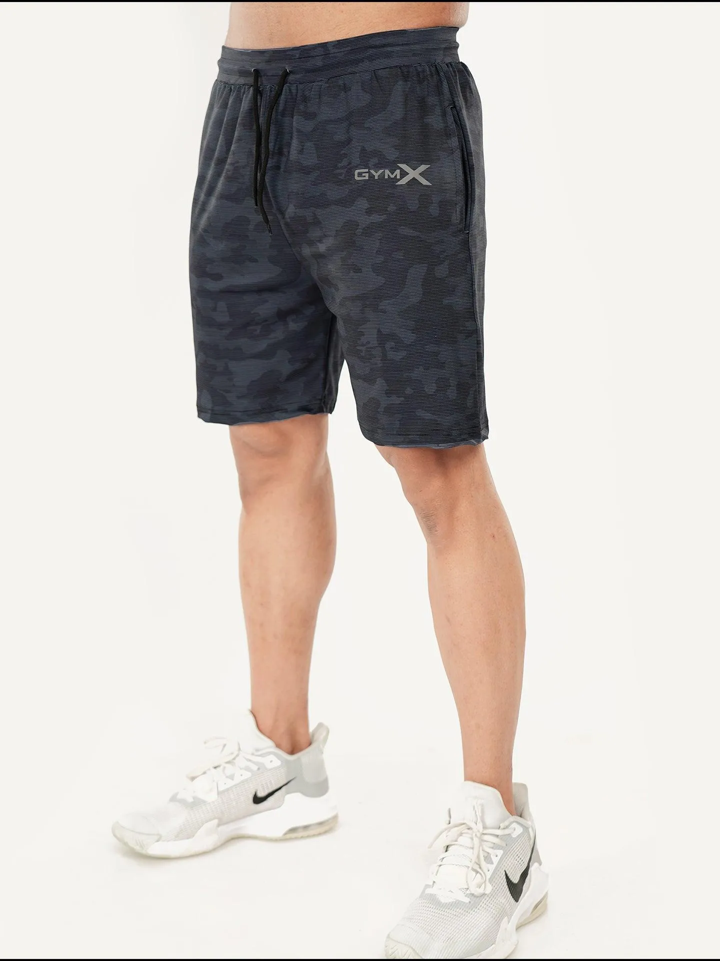 Mystery Blue Camo GymX Shorts - Sale