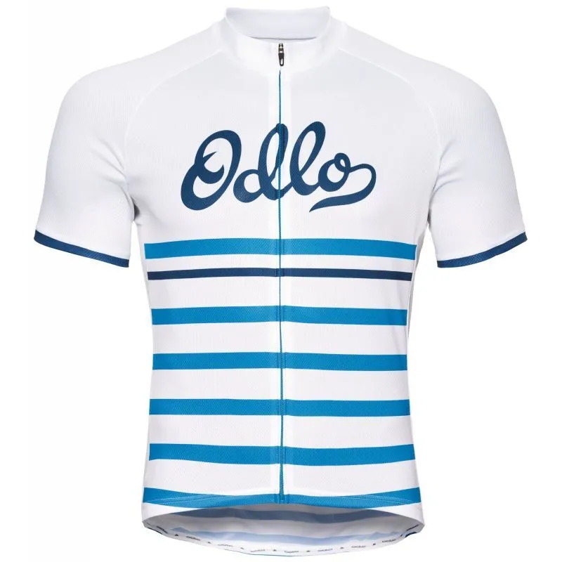 Odlo  Stand-Up Collar S/S Full Zip Fujin Print - Maglietta da ciclismo - Uomo