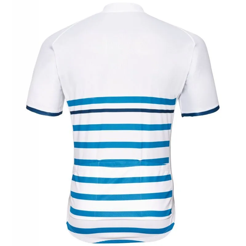 Odlo  Stand-Up Collar S/S Full Zip Fujin Print - Maglietta da ciclismo - Uomo