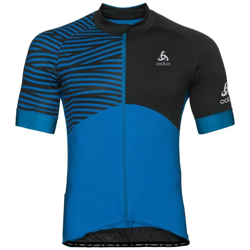 Odlo  Stand-Up Collar S/S Full Zip Umbrail Cer - Maglie da running - Uomo