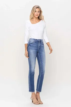 Oklahoma High Rise Slim Straight Denim