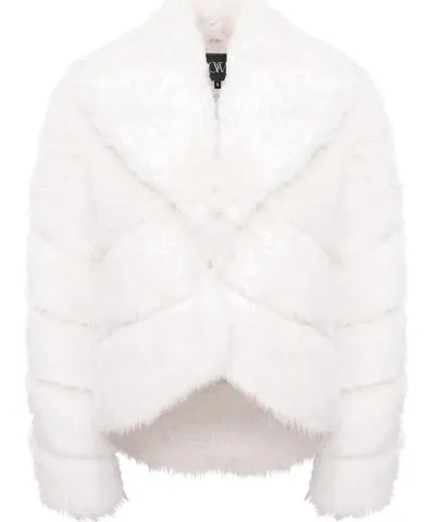 Ow Collection Women's Milan Faux Fur Jacket - White