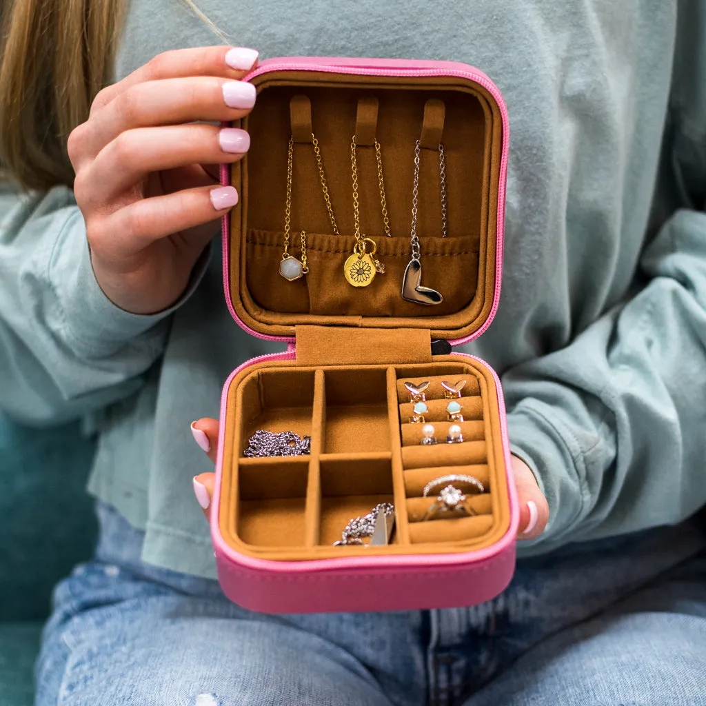 Personalized Travel Jewelry Case