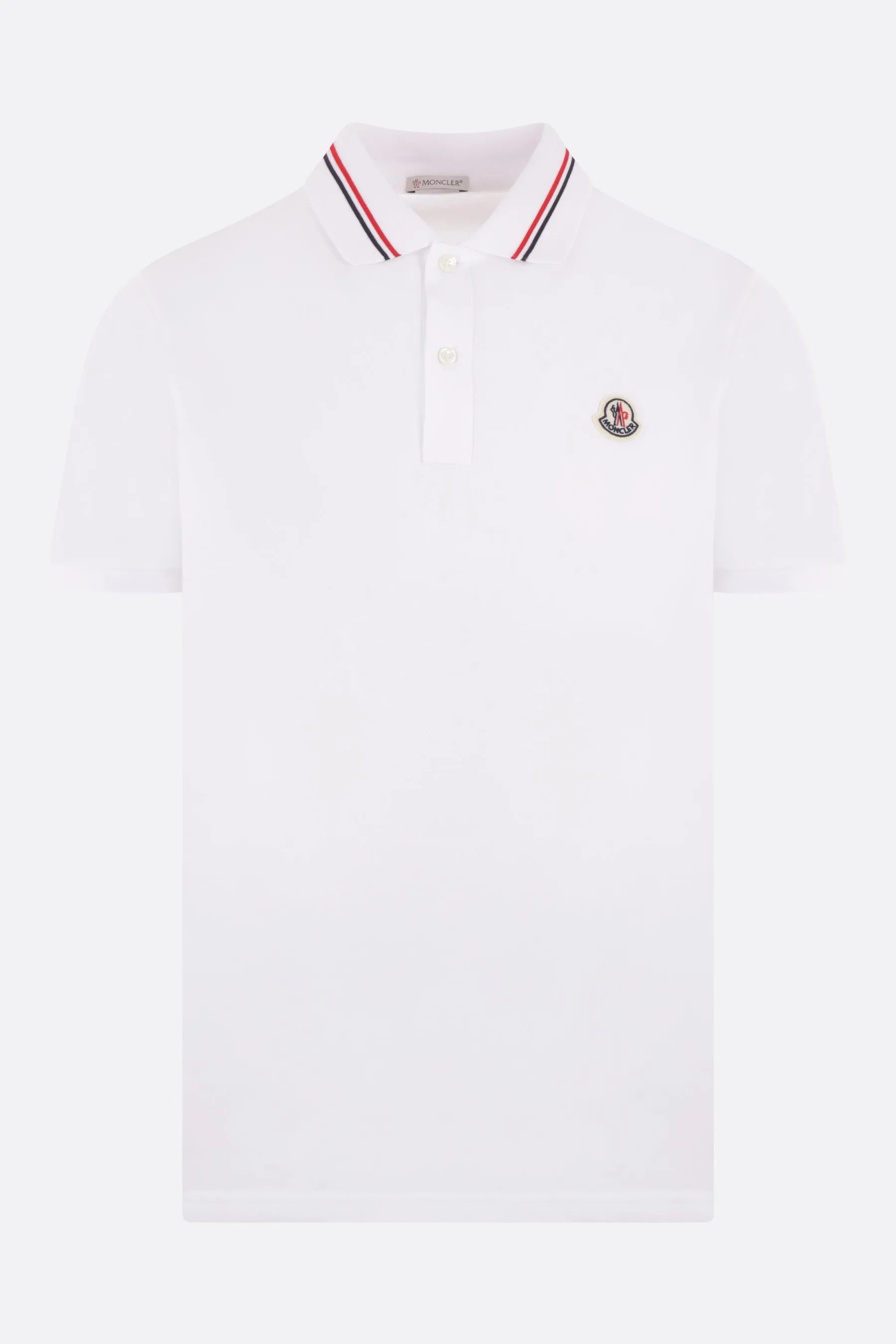 piquet polo shirt with logo patch