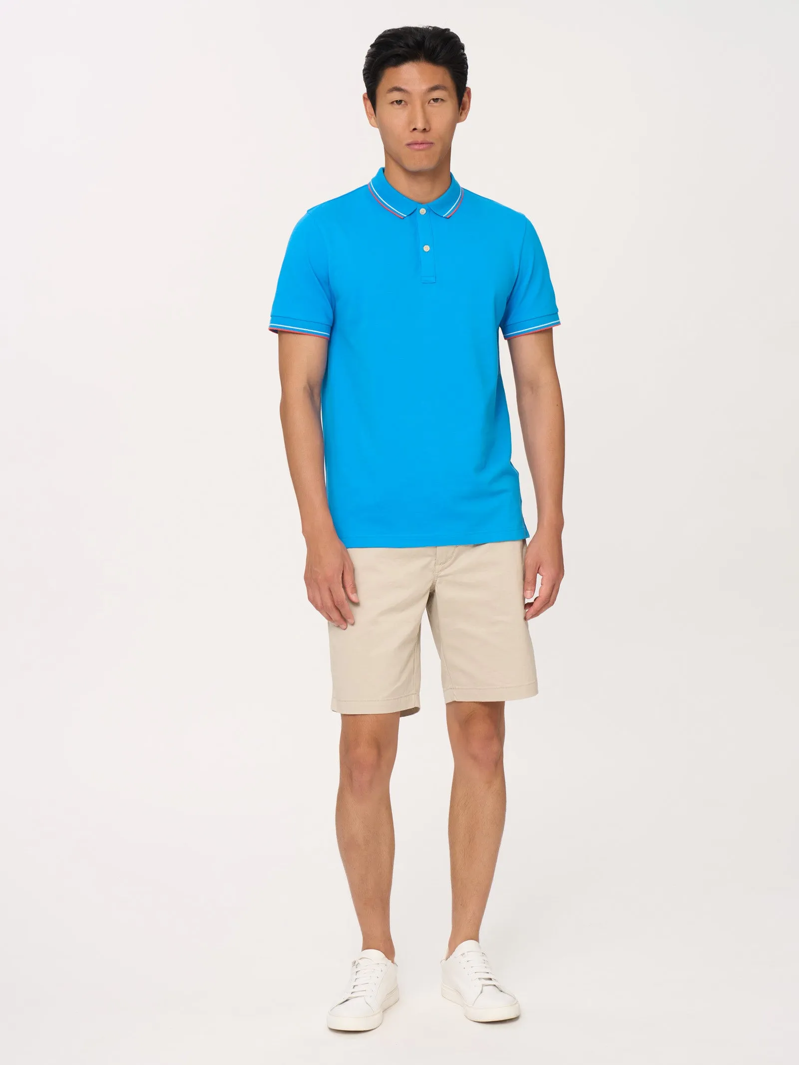 Polo in Eco Cotton Piquet Stretch - Fant. Aventurine