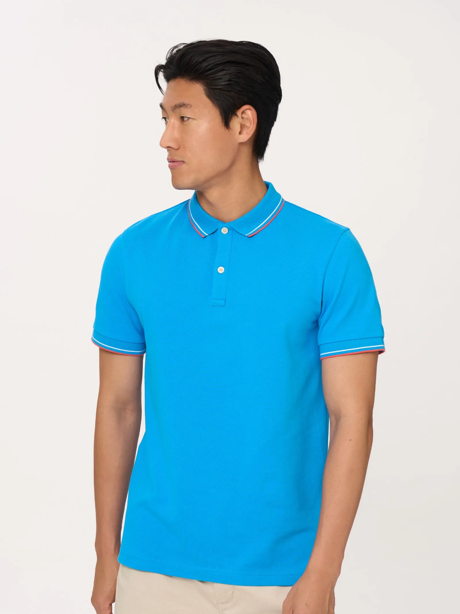 Polo in Eco Cotton Piquet Stretch - Fant. Aventurine