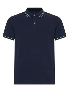 Polo in Eco Cotton Piquet Stretch - Fant.Notte