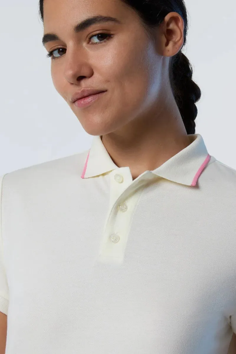 Polo in modal donna Bianco