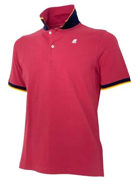 POLO UOMO TINTA UNITA ROSSA