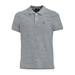 POLO VINTAGE IN COTONE ECOLOGICO Uomo Slub Grey Heather