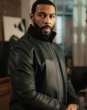 Power James St. Patrick Leather Jacket - Omari Hardwick Jacket