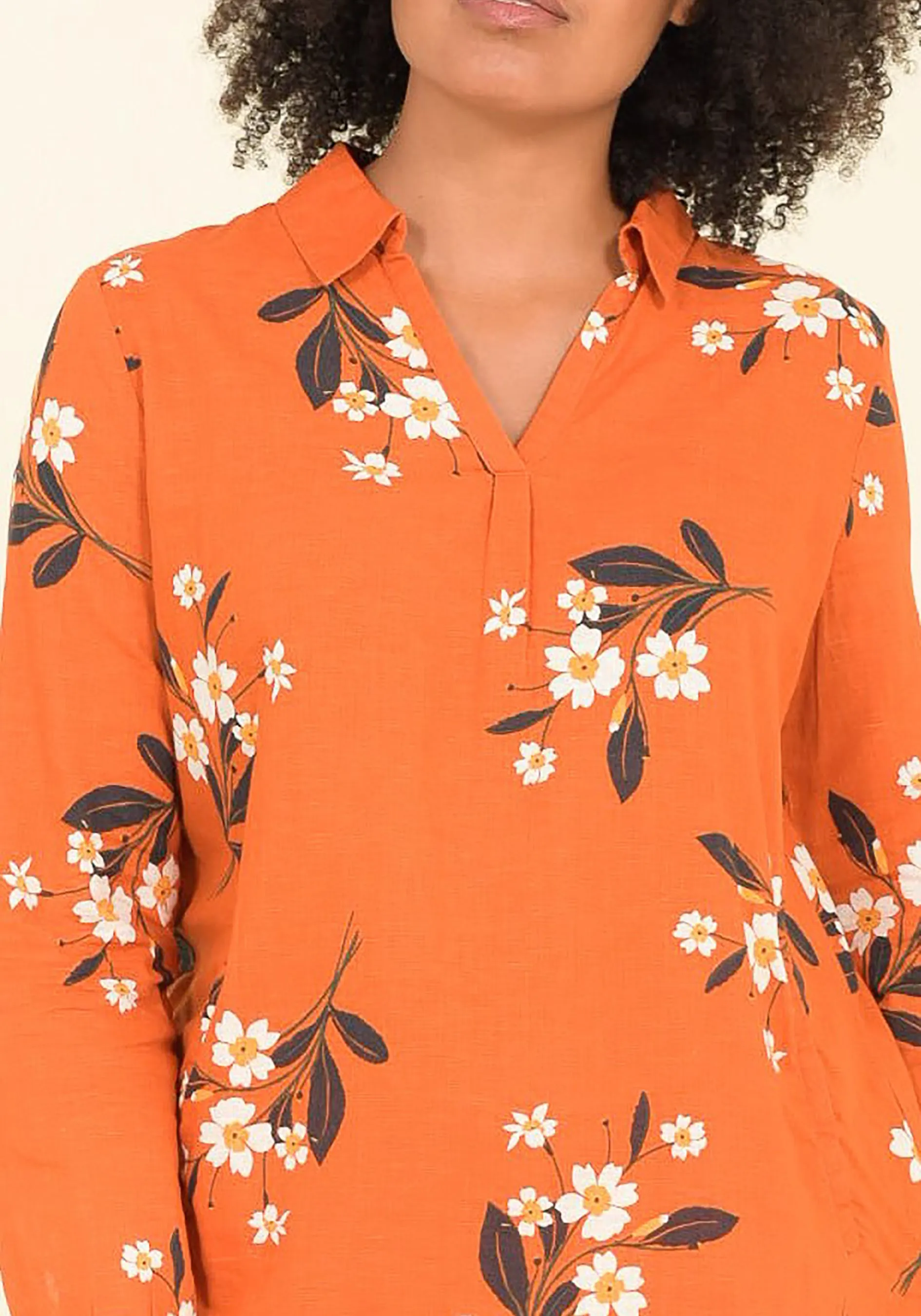 Primrose Orange Blouse