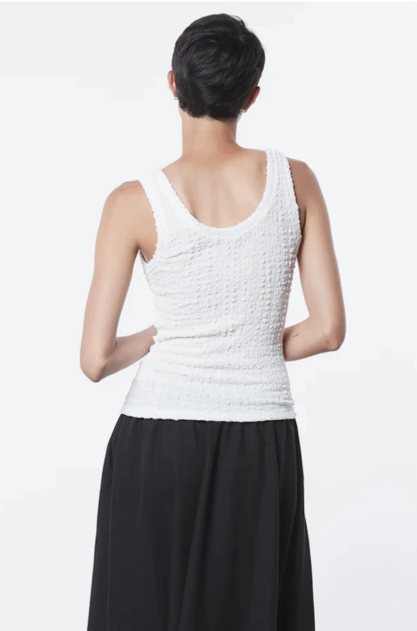 Puckered Tank in Undyed