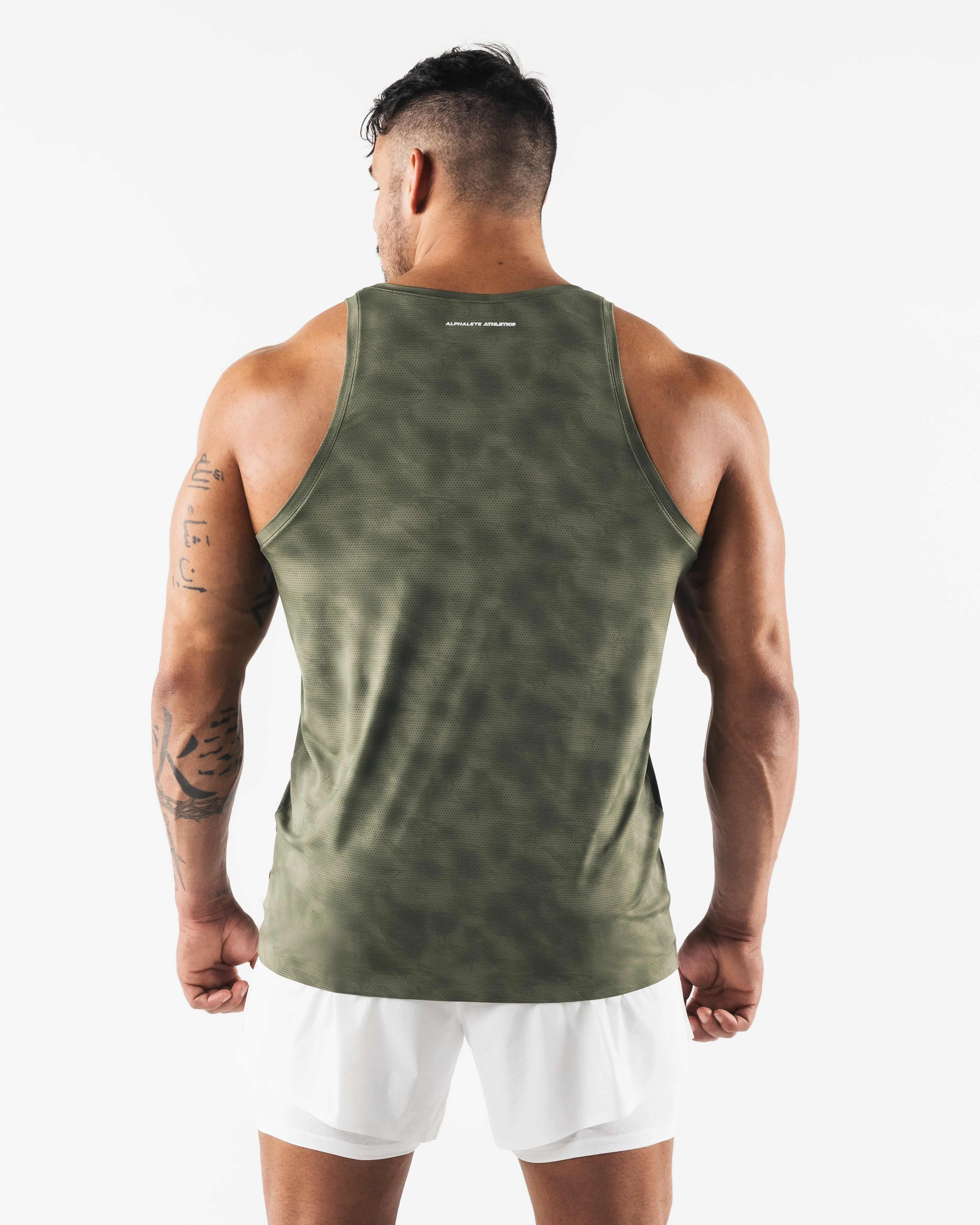 Racer Tank - Reseda Print