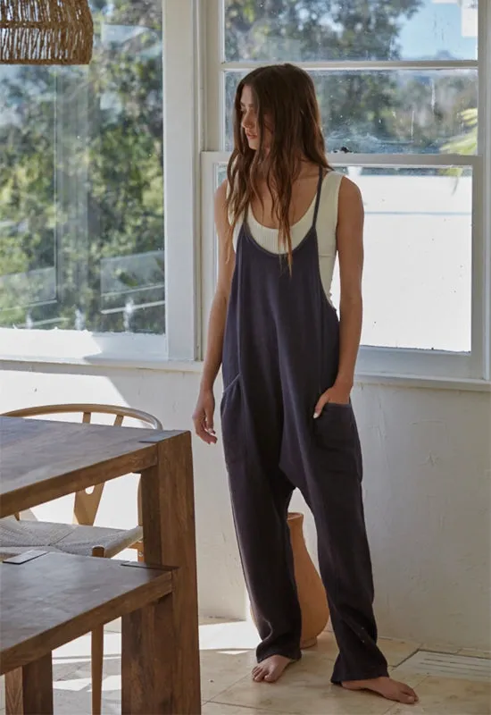 Raelynn Jumpsuit - Washed Black