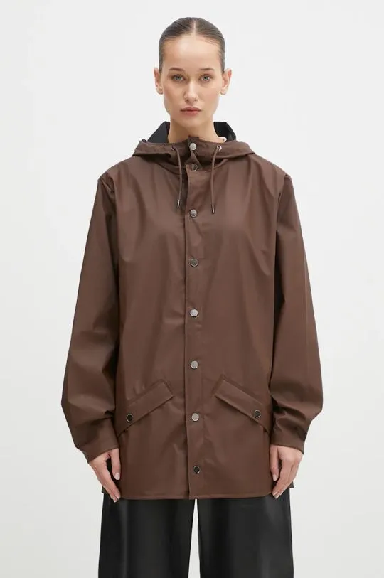 Rains coat Jacket W3 brown color 12010-23