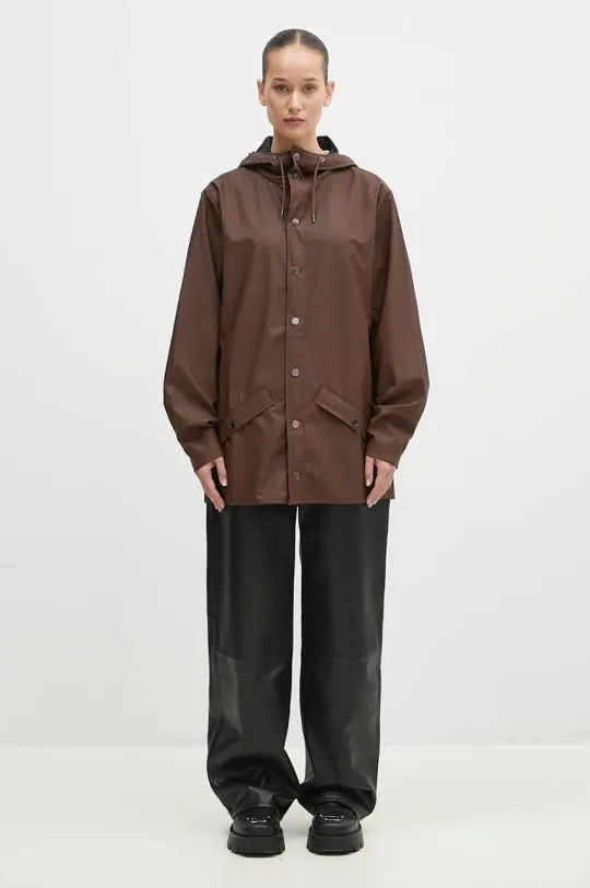 Rains coat Jacket W3 brown color 12010-23