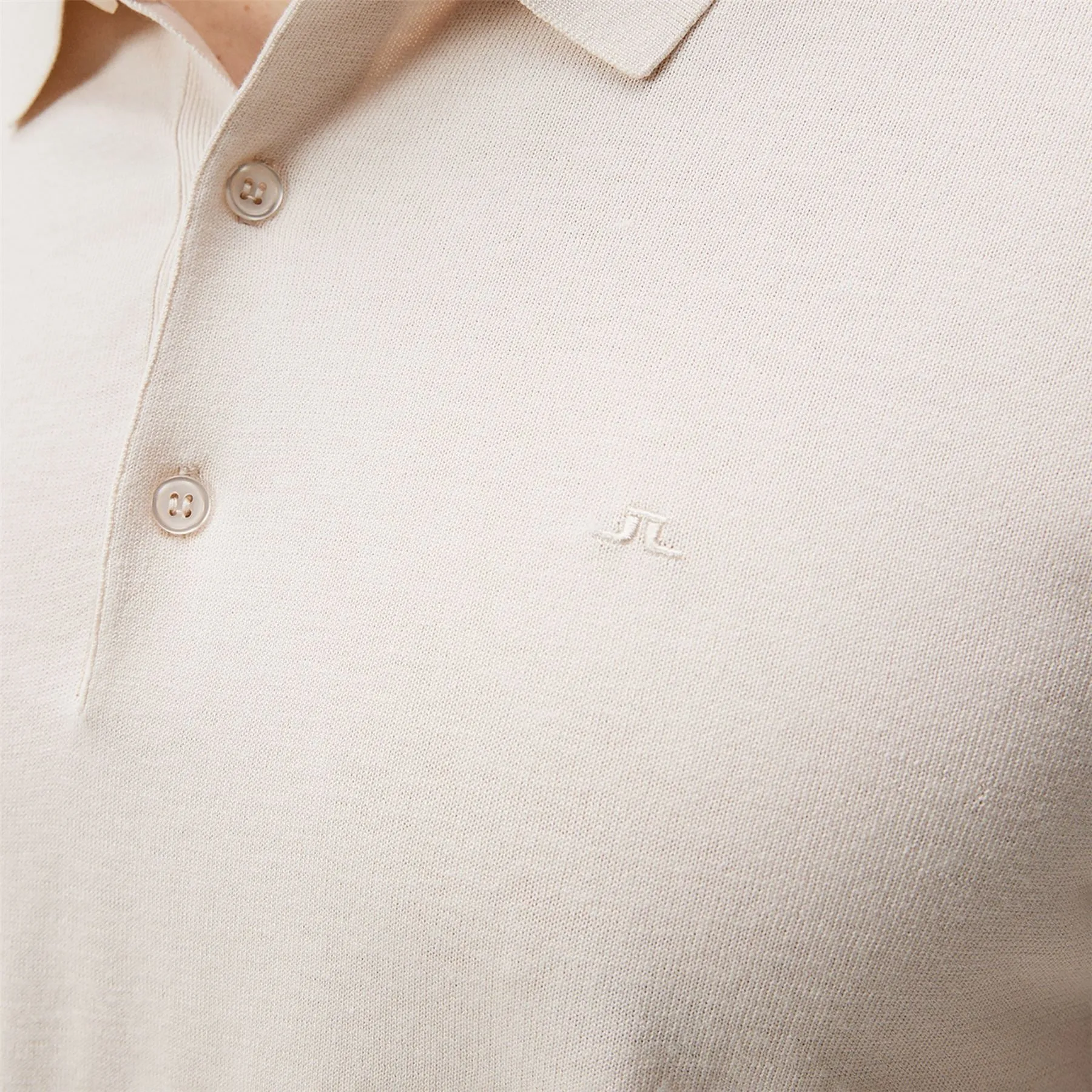 Ridge Rayon Silk Slim Fit Polo Moonbeam Grey - SS24