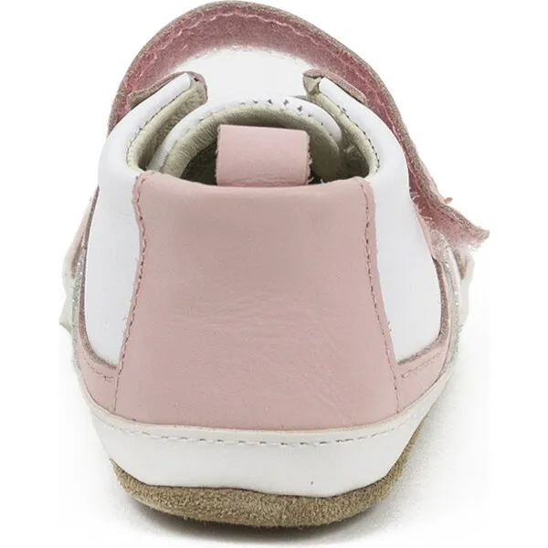 Robeez Everyday Eliza Sneaker, White & Pink