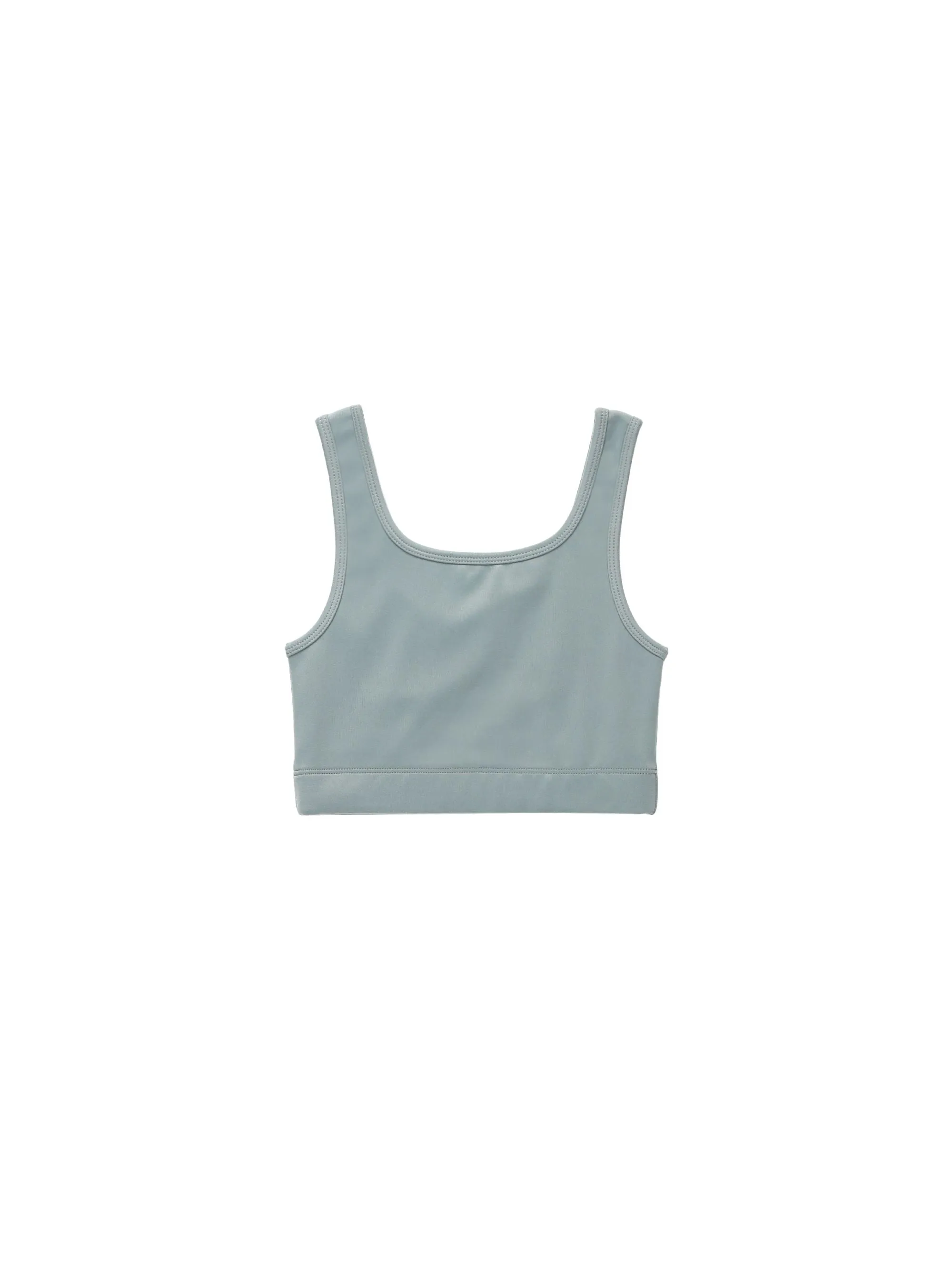 Rylee & Cru - Blue Cropped Fitted Tank