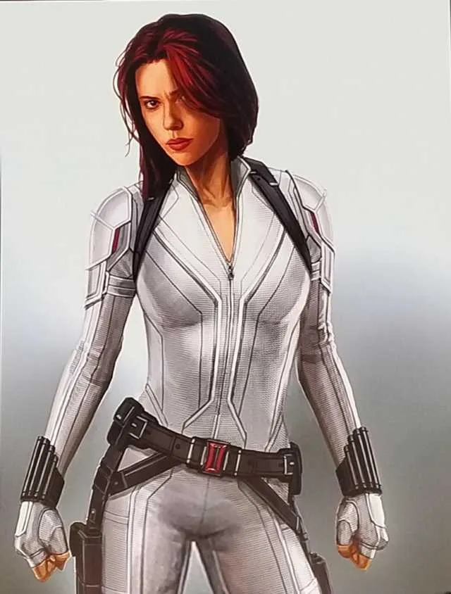 Scarlett Johannson Black Widow White Jacket - Scarlett Johannson Jacket