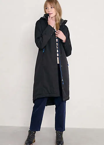 Seasalt Cornwall Janelle Waterproof Coat - Black | Kaleidoscope