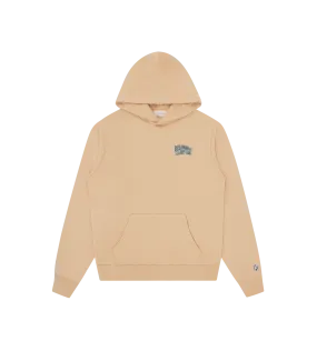 SMALL ARCH LOGO POPOVER HOOD - SAND