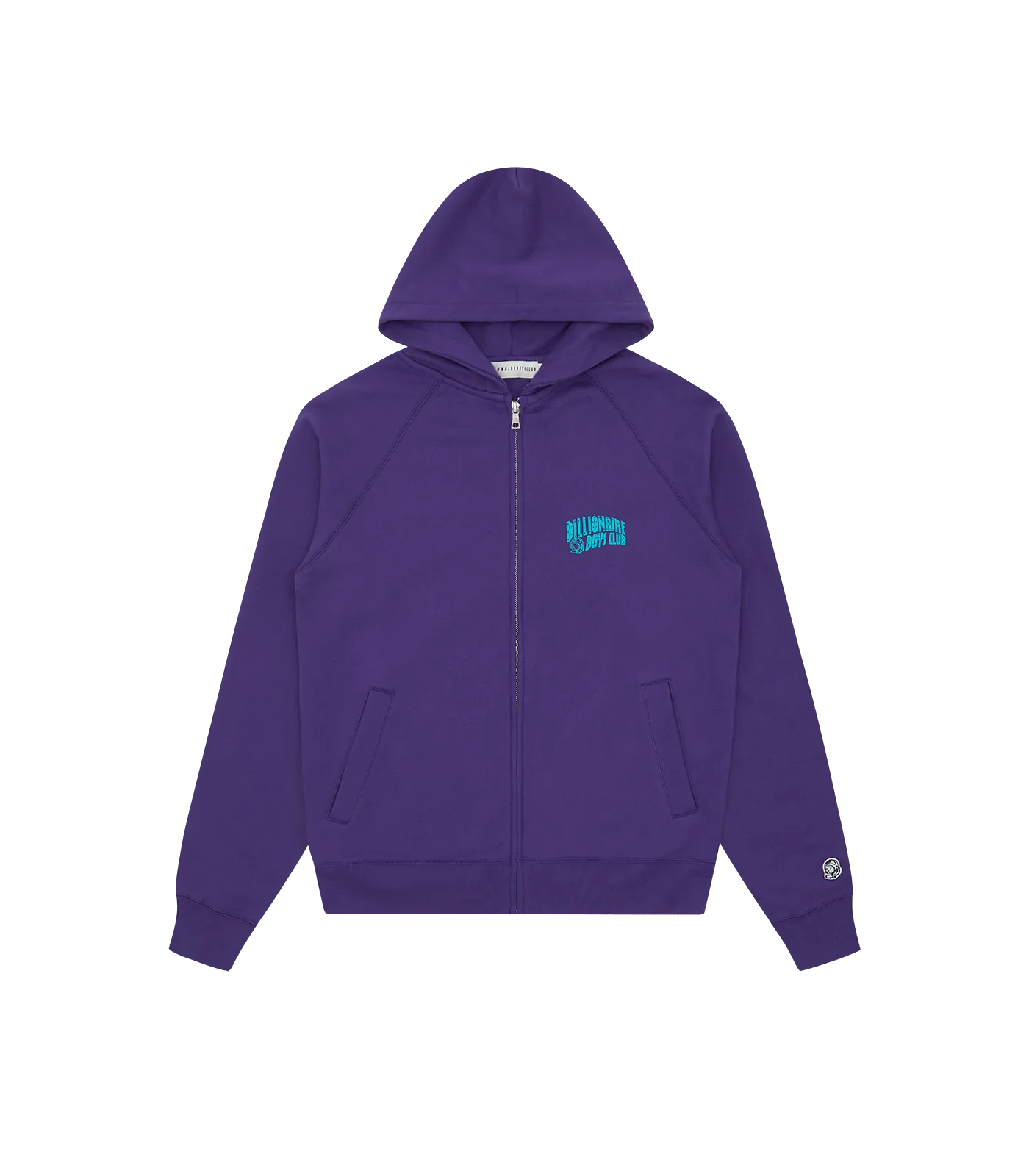 SMALL ARCH LOGO ZIP THROUGH - GRAPE