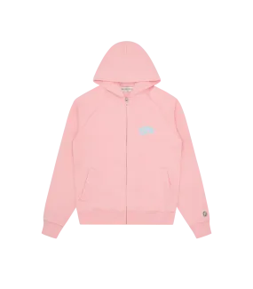 SMALL ARCH LOGO ZIP THROUGH - PINK