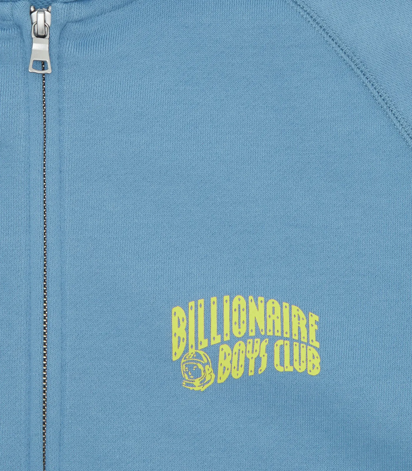 SMALL ARCH LOGO ZIP THROUGH - POWDER BLUE