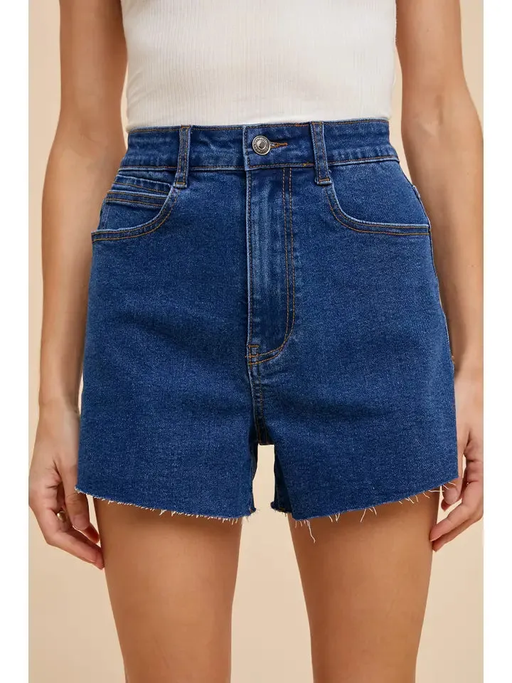 Springfield High Rise Denim Shorts