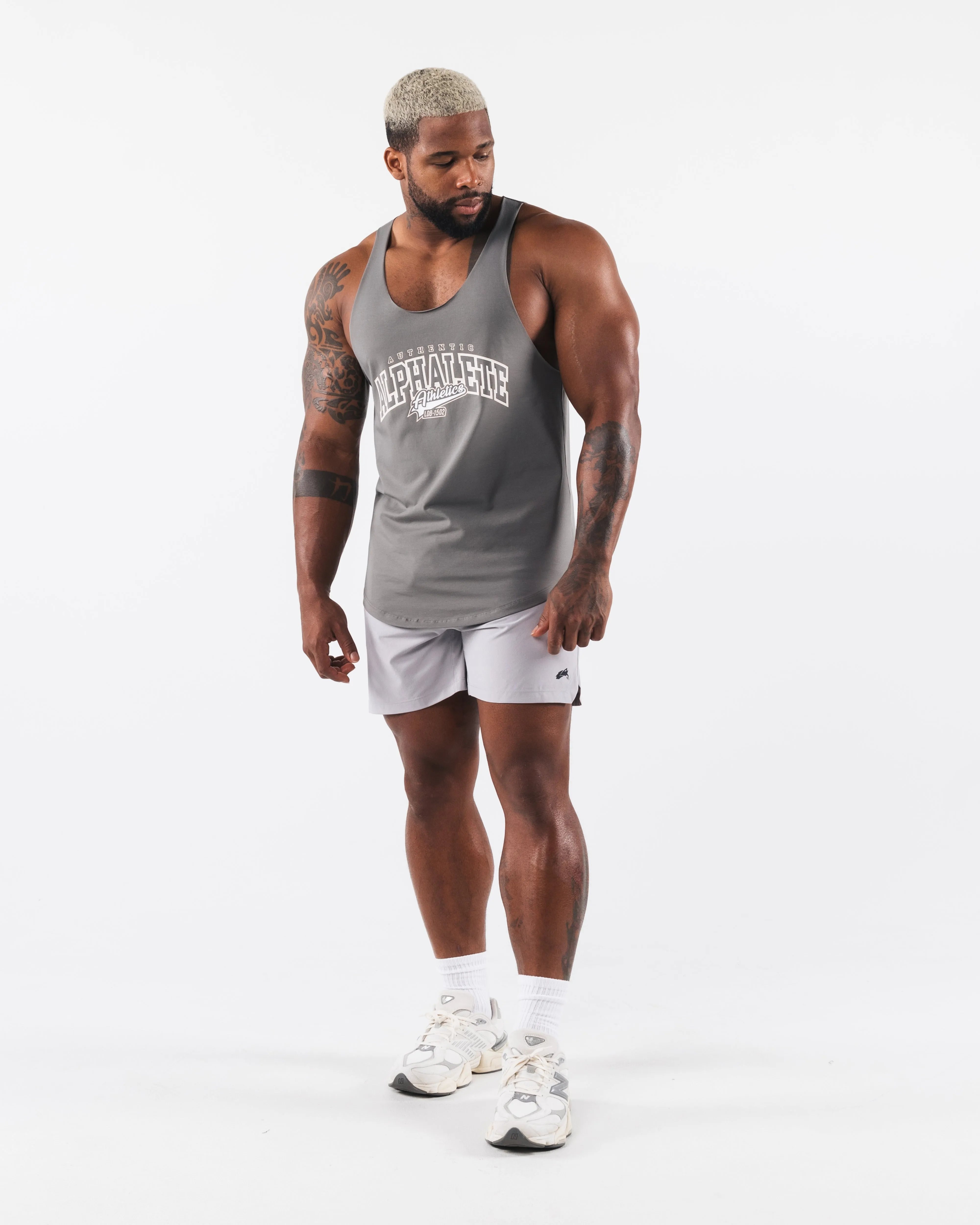 Stadium Raw Cut Tank - Dusty Concrete